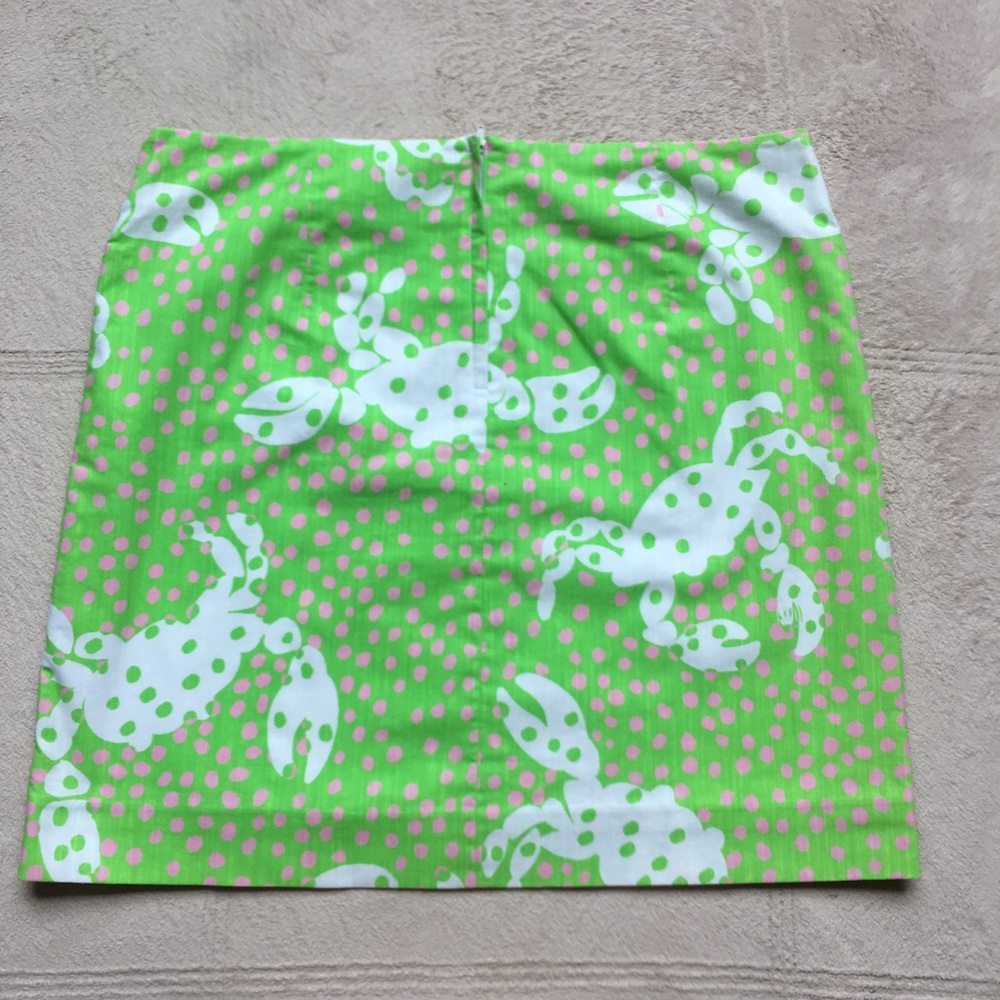 Lilly Pulitzer Not So Crabby Mini Skirt, Size 12 - Picture 3 of 8